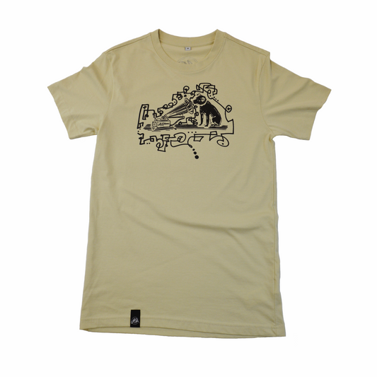 ArtPhonic Doggy T-shirt | Light Beige